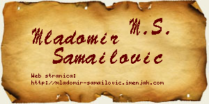 Mladomir Samailović vizit kartica